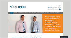 Desktop Screenshot of onetradex.com