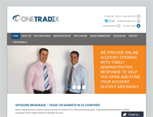 Tablet Screenshot of onetradex.com